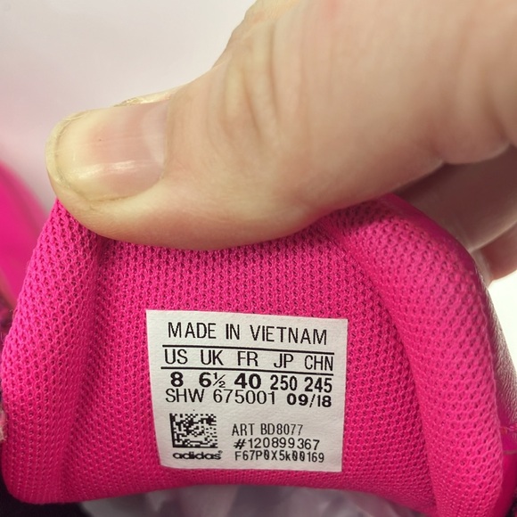 Adidas Falcon Pink Glitter women’s tennis‎ shoes size 8 Sneakers Shoes glam prom - Picture 6 of 7